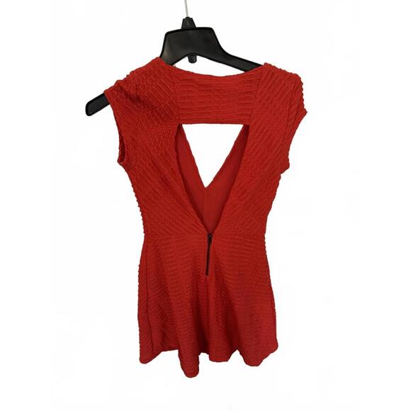 Silence and Noise Red A-Line Mini Skater Dress - Picture 4 of 4